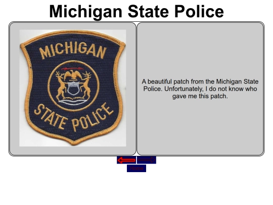 BigBluePatchBoard/MichiganStatePolice screenshot