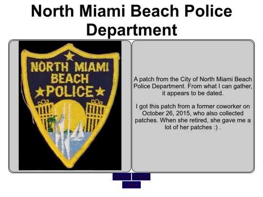 BigBluePatchBoard/NorthMiamiBeachFLPD screenshot