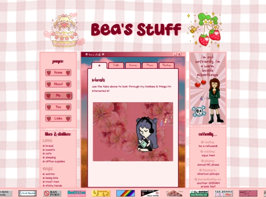interests screenshot