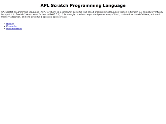 APL-Scratch-Programming-Language screenshot
