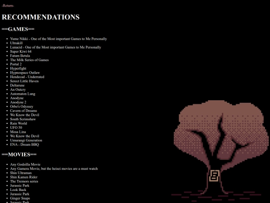 recommendations screenshot