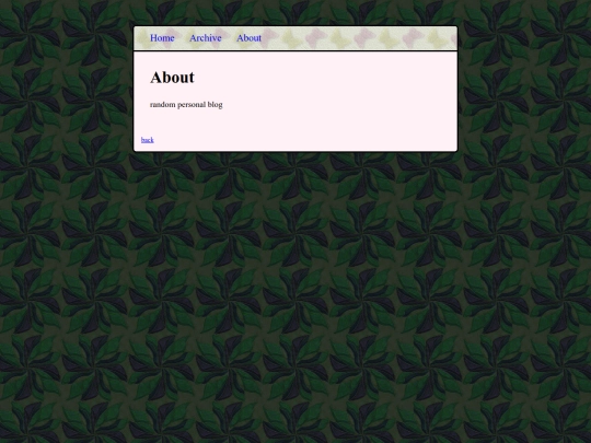blog/about screenshot