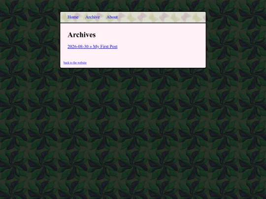 blog/archive screenshot