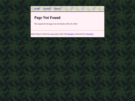 blog/not_found screenshot