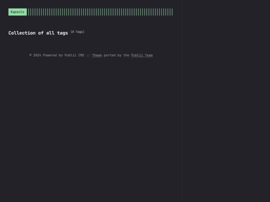 output/tags screenshot