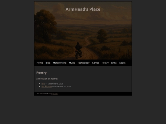 poetry screenshot
