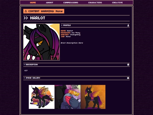 chara/furry/harlot screenshot