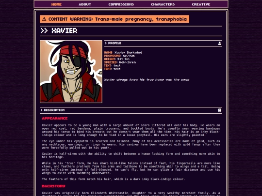 chara/xavier screenshot