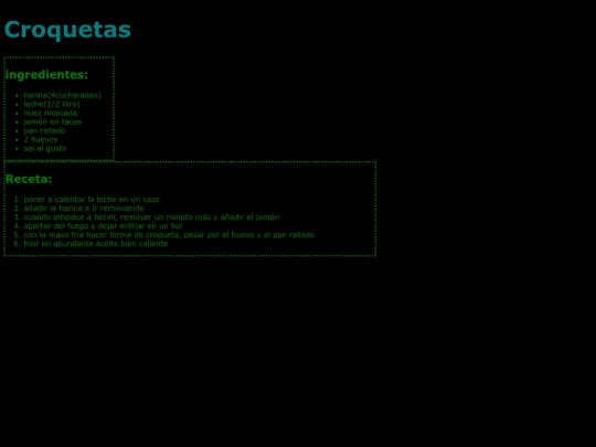 receta1 screenshot