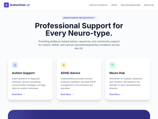Autism hub.UK screenshot
