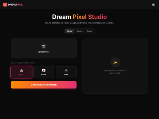 Dream Pixel Animation Generator screenshot