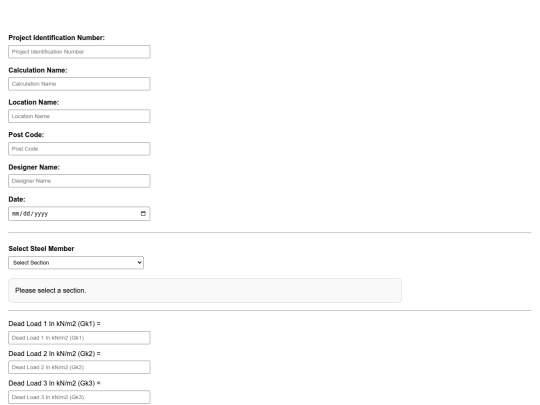 Templates/designSteelBeamTemplate screenshot
