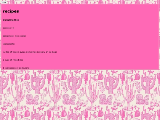 recipes screenshot