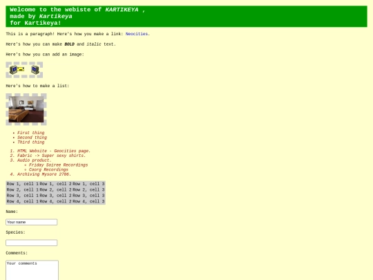 index screenshot