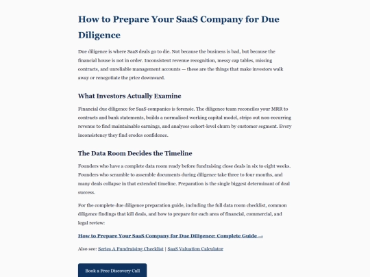 saas-due-diligence screenshot