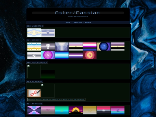 ac/identities screenshot
