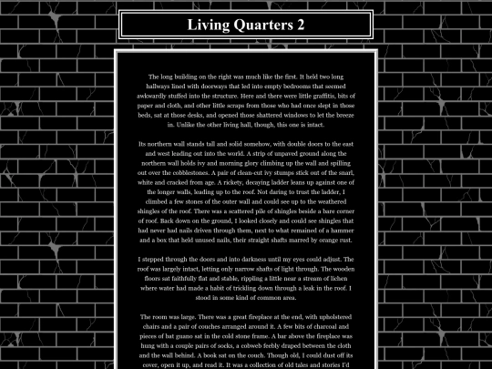Findings/LivingQuarters2 screenshot