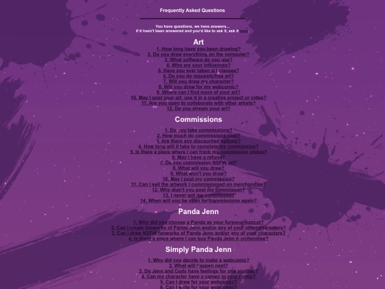 faq screenshot