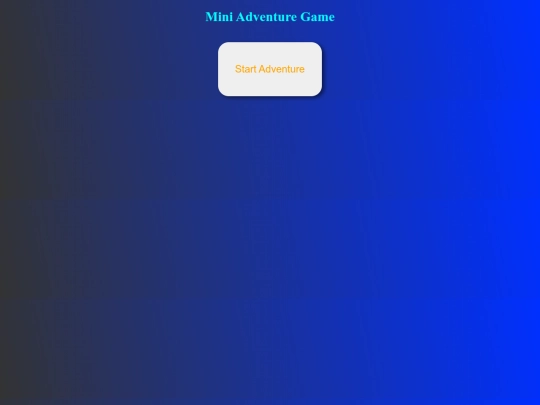 Javascript/adventure screenshot