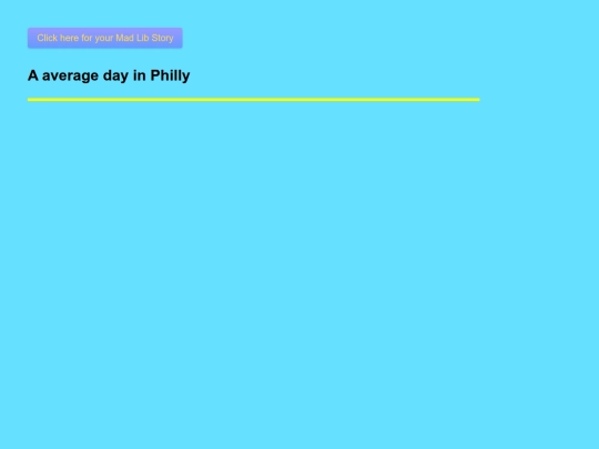 Javascript/madlibs screenshot