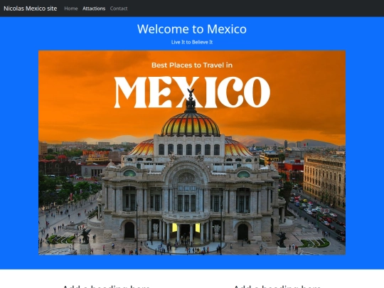bootstrap5/travel screenshot