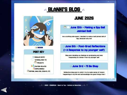 blog/homepg screenshot