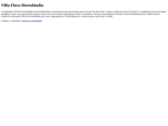 villaflorahortolandia screenshot