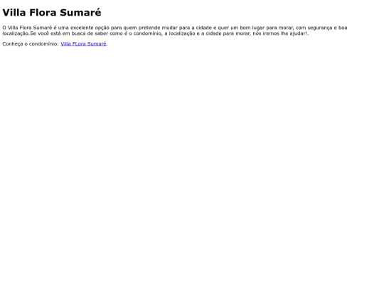 villaflorasumare screenshot