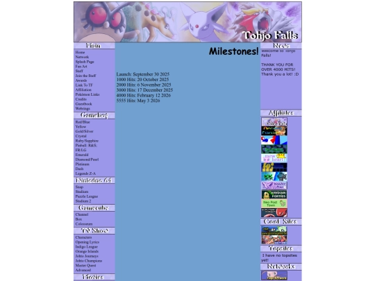 milestones screenshot