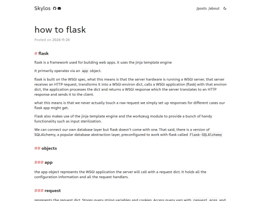 posts/flask-notes screenshot