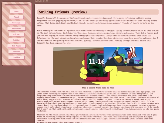 writings/SmileFr(review) screenshot