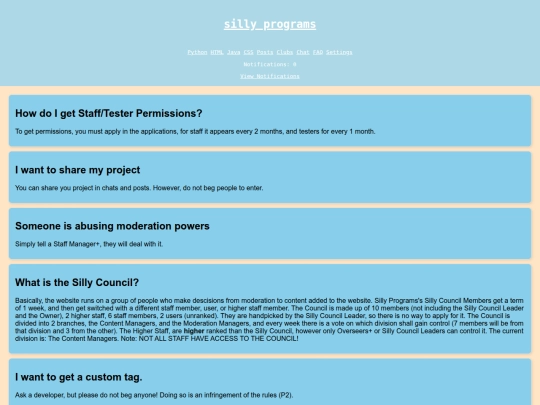 faq screenshot