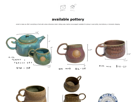 pages/pottery screenshot