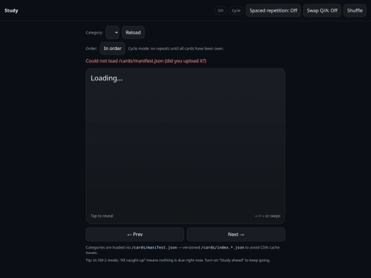 study screenshot