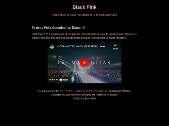 DianitaBornPink screenshot