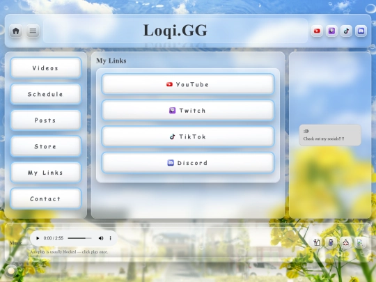 links screenshot