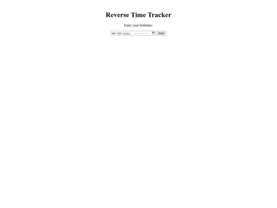 reversetimetracker screenshot