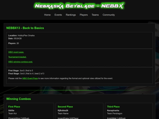 eventarchive/nebbx13 screenshot