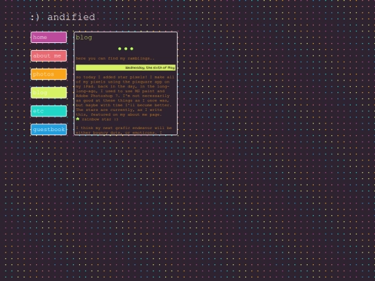 blog screenshot