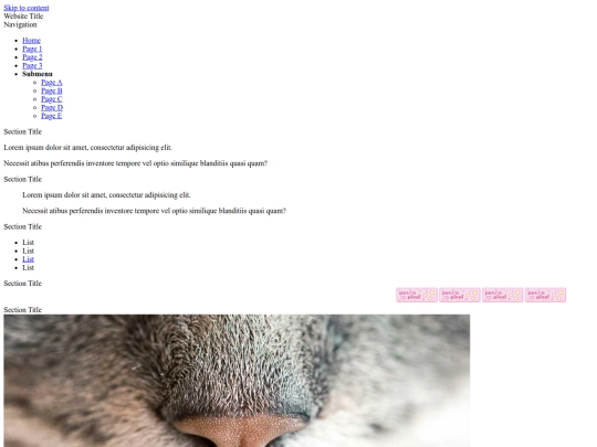 test screenshot