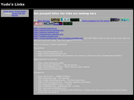 links screenshot
