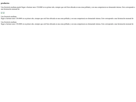 productos screenshot