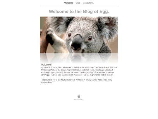 Welcome screenshot