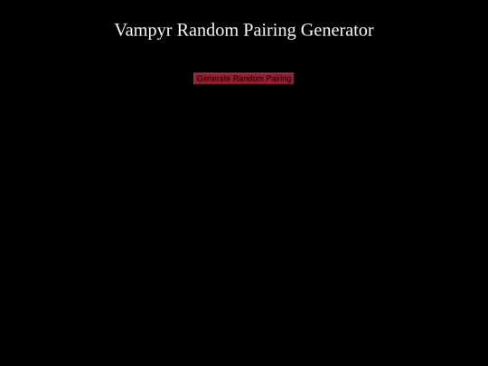 vampyr/pairings_test screenshot