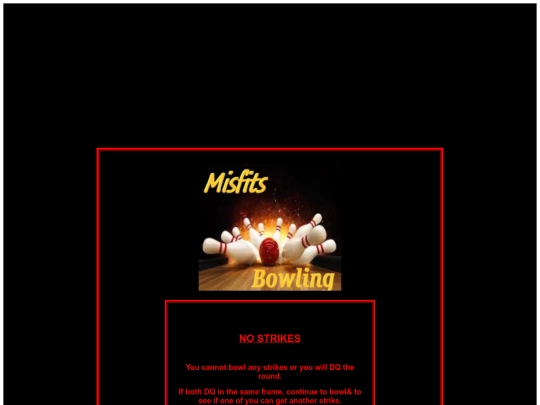 BOWLING RULES/NOSTRIKES screenshot