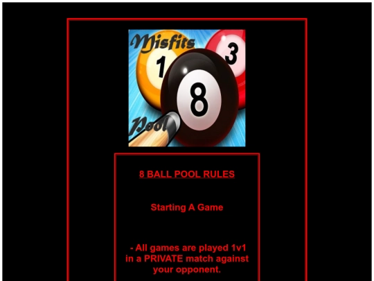 POOL RULES 2/pool rules version 2 screenshot