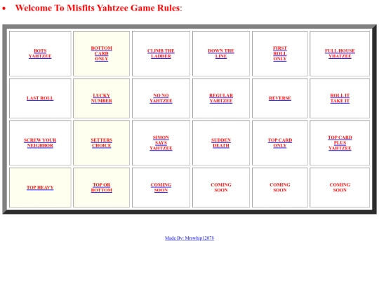 YAHTZEE RULES FOR BOX/boxrules screenshot