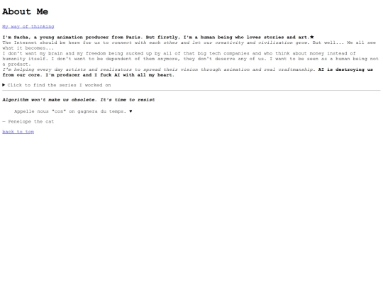 aboutme screenshot