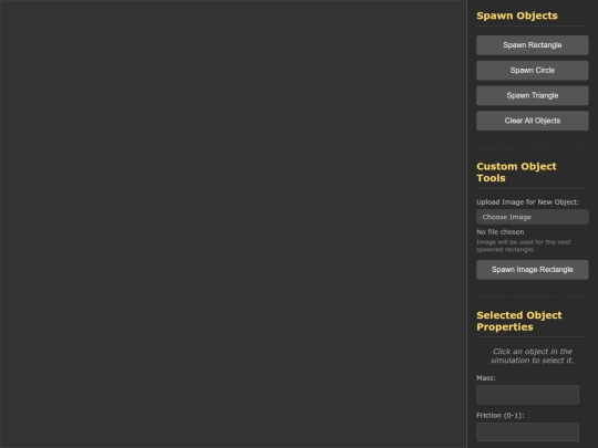 physicssimulator screenshot
