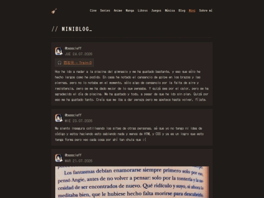 miniblog screenshot
